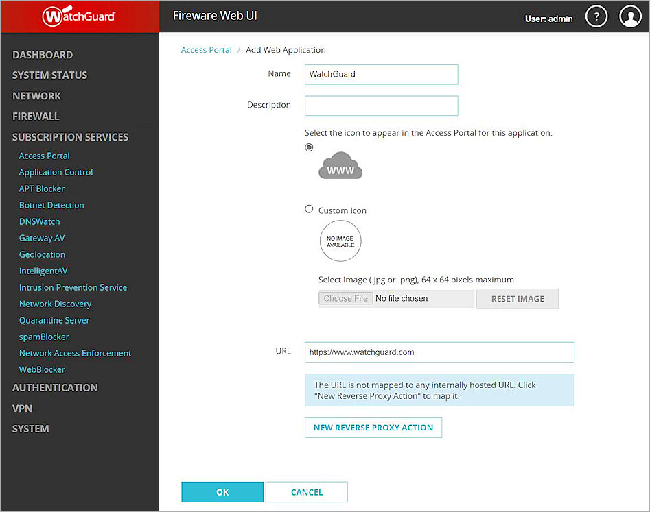 Screenshot of configure the Access Portal, picture2